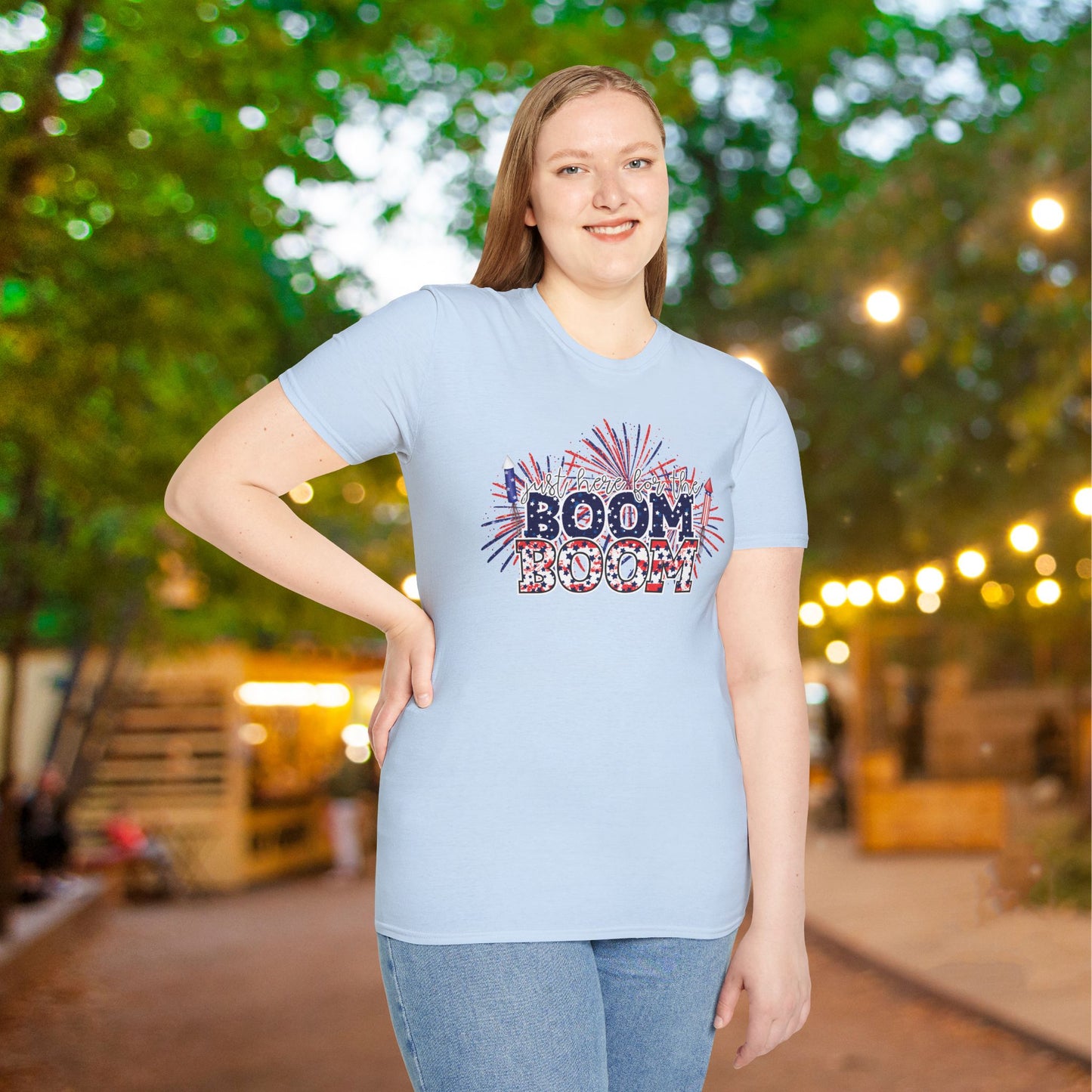 I'm Just Here For The Boom Boom Adult T-shirt