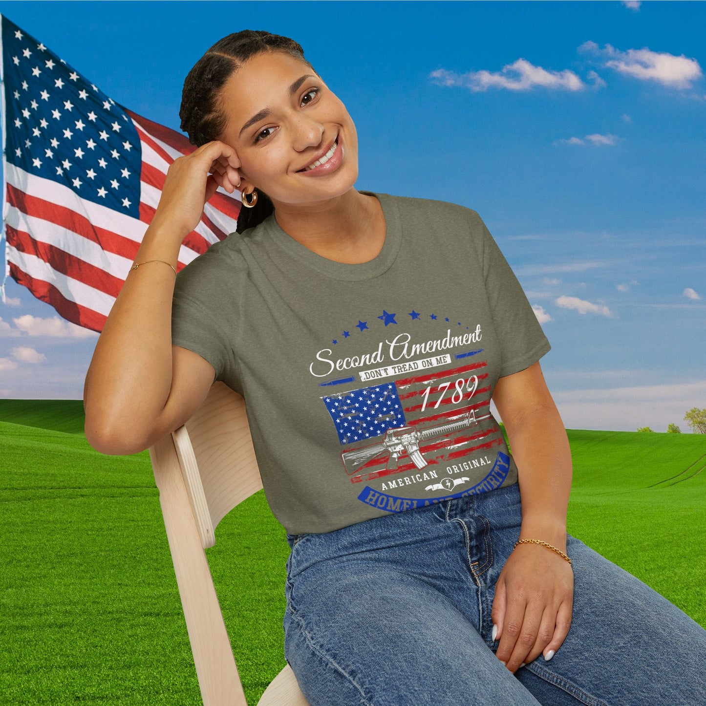 Second Amendment American Original Homeland Security Adult T-Shirt