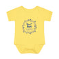 Blue Milestone Wreath Onesie-Two Weeks