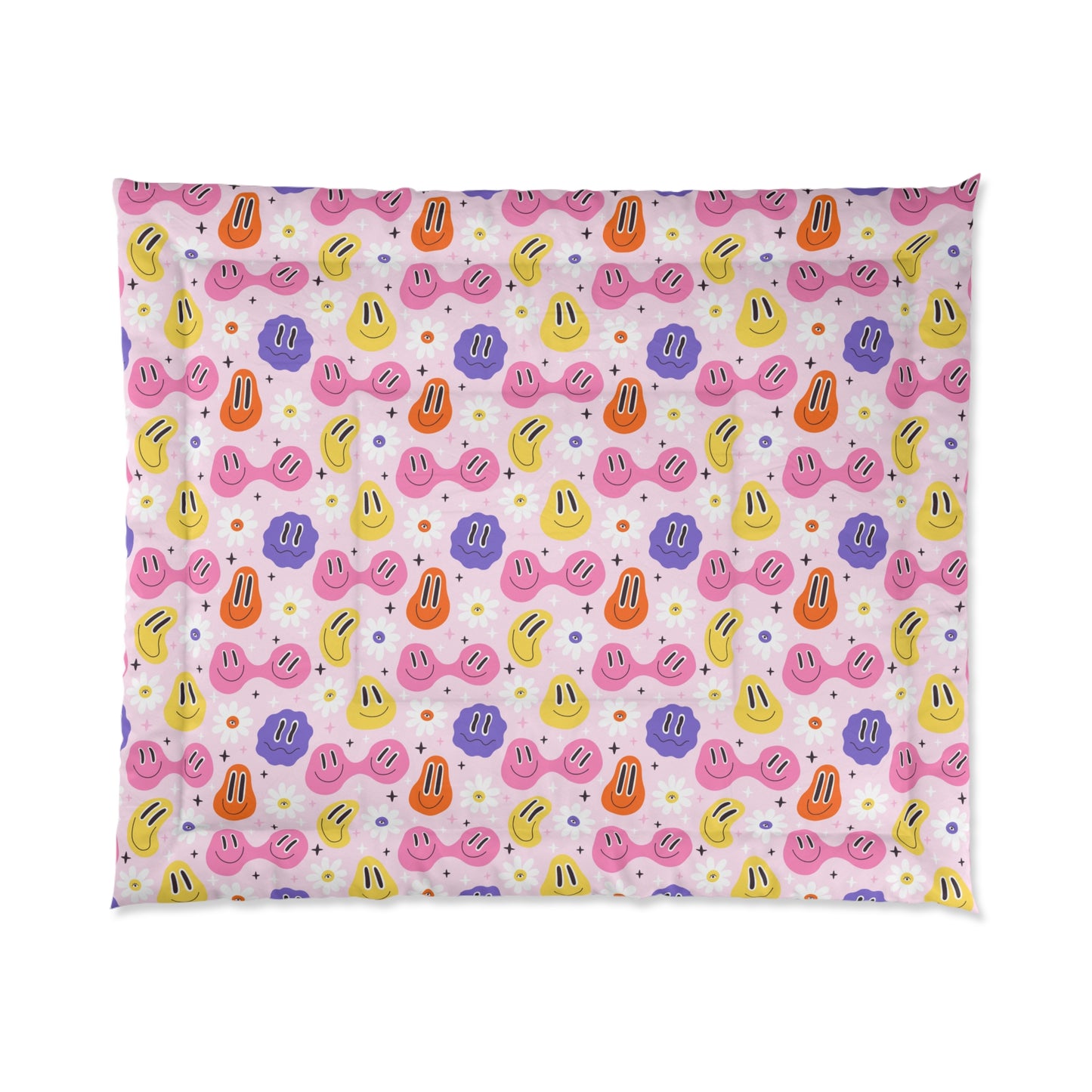 Whimsical Smiley Faces Comforter