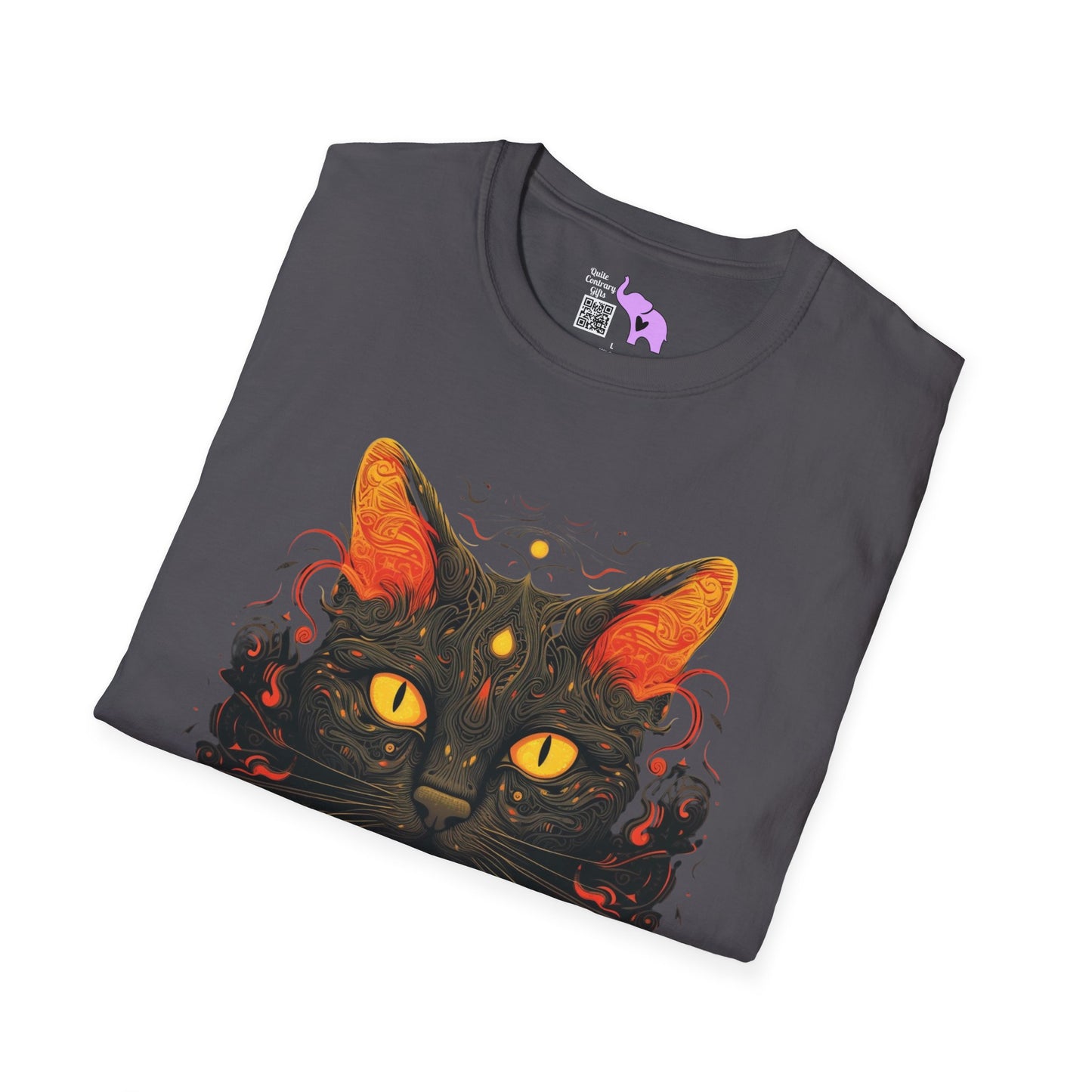 Creepy Black Cats 2 Adult T-shirt