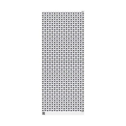 Round Christmas Nights Silhouette Wrapping Paper