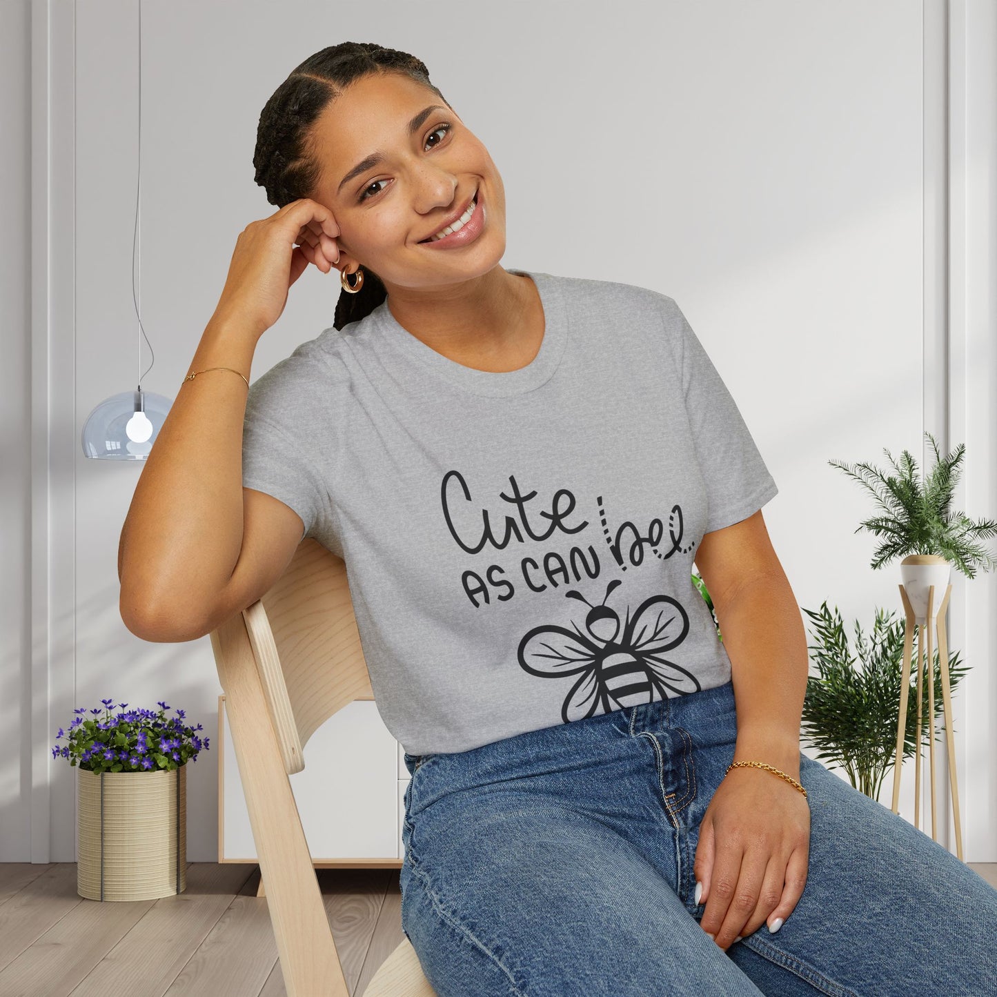 Cute As Can Bee Adult T-shirt