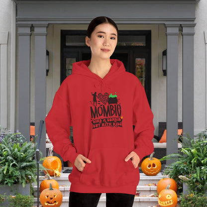 Mombie Like A Zombie But With Kids Heavy Blend™ Hooded Sweatshirt