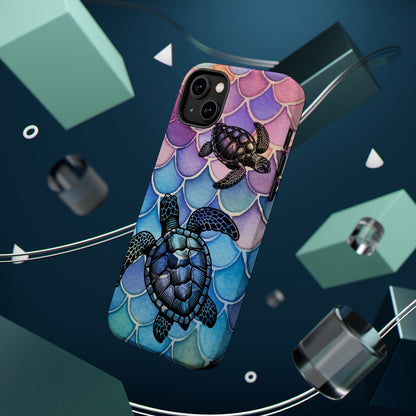 Sea Turtle Silhouette MagSafe® Compatible Tough Case for iPhone