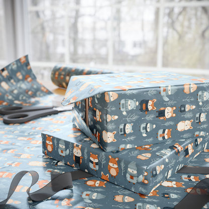 Yuletide Bears Wrapping Paper