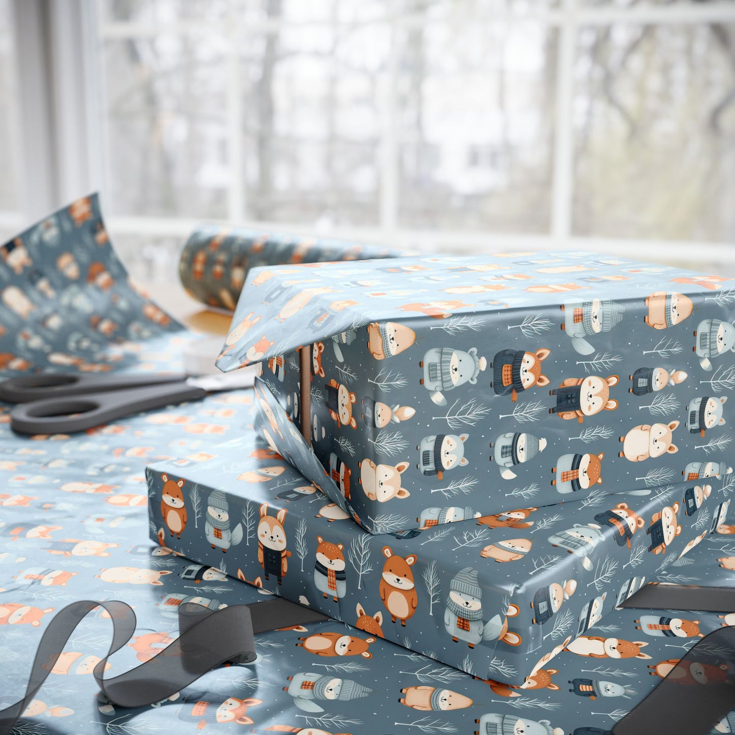 Yuletide Bears Wrapping Paper