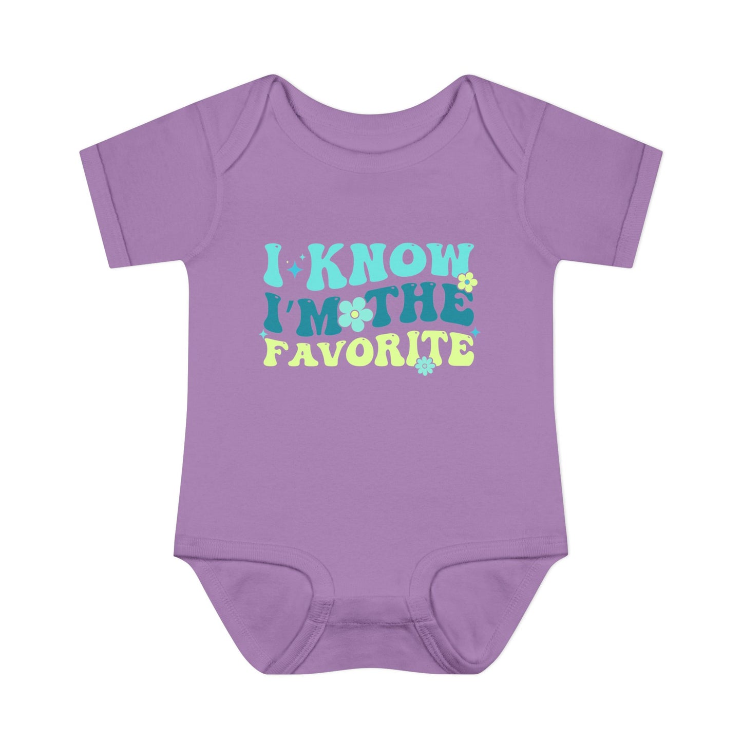 I Know I'm The Favorite Infant Baby Rib Bodysuit