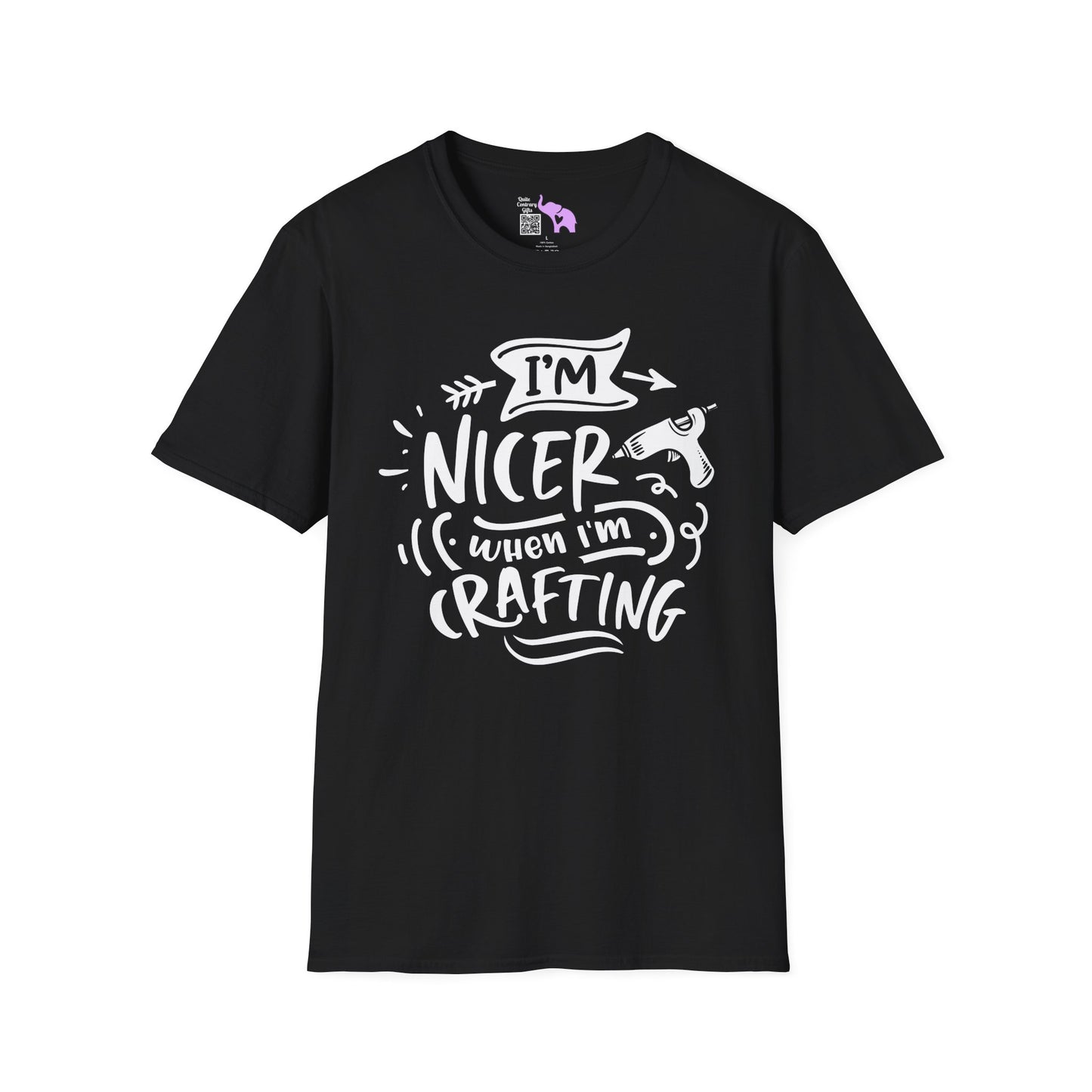 I'm Nicer When I'm Crafting Adult T-shirt