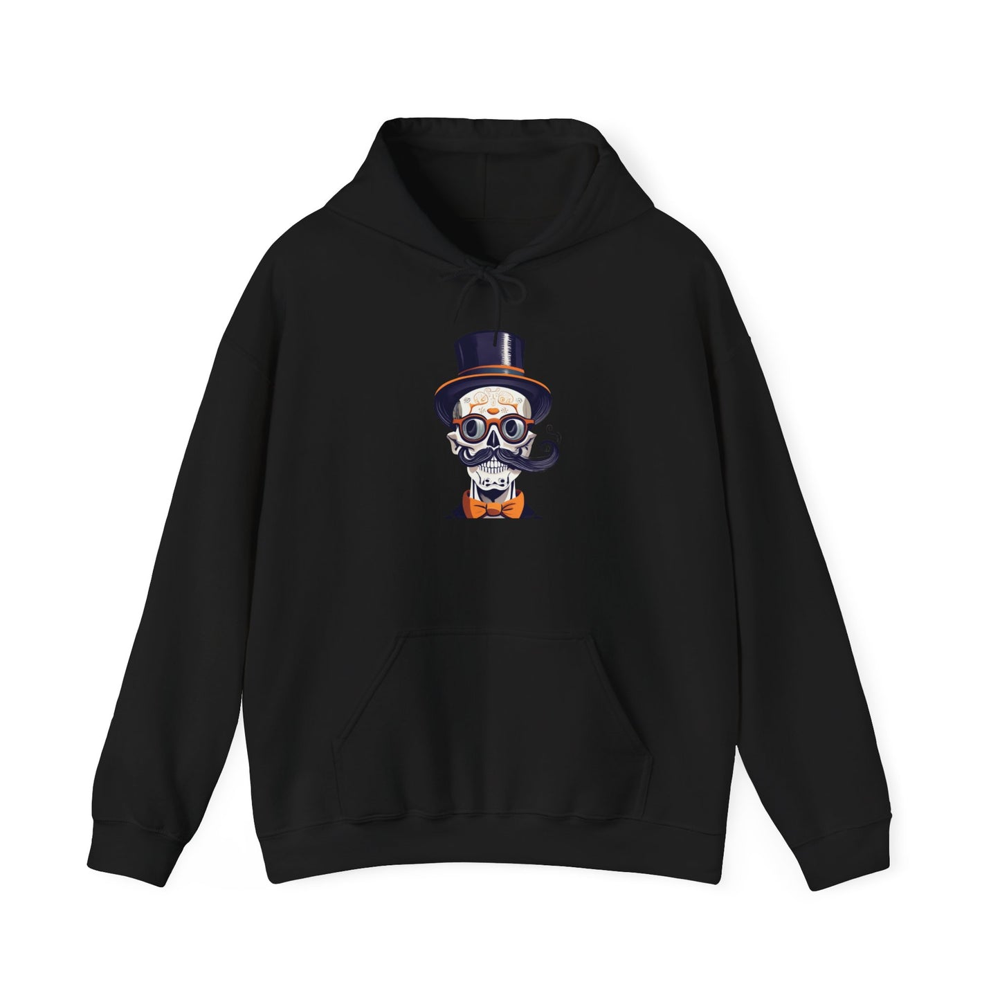 Top Hat & Mustache Skull Heavy Blend™ Hooded Sweatshirt