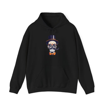 Top Hat & Mustache Skull Heavy Blend™ Hooded Sweatshirt