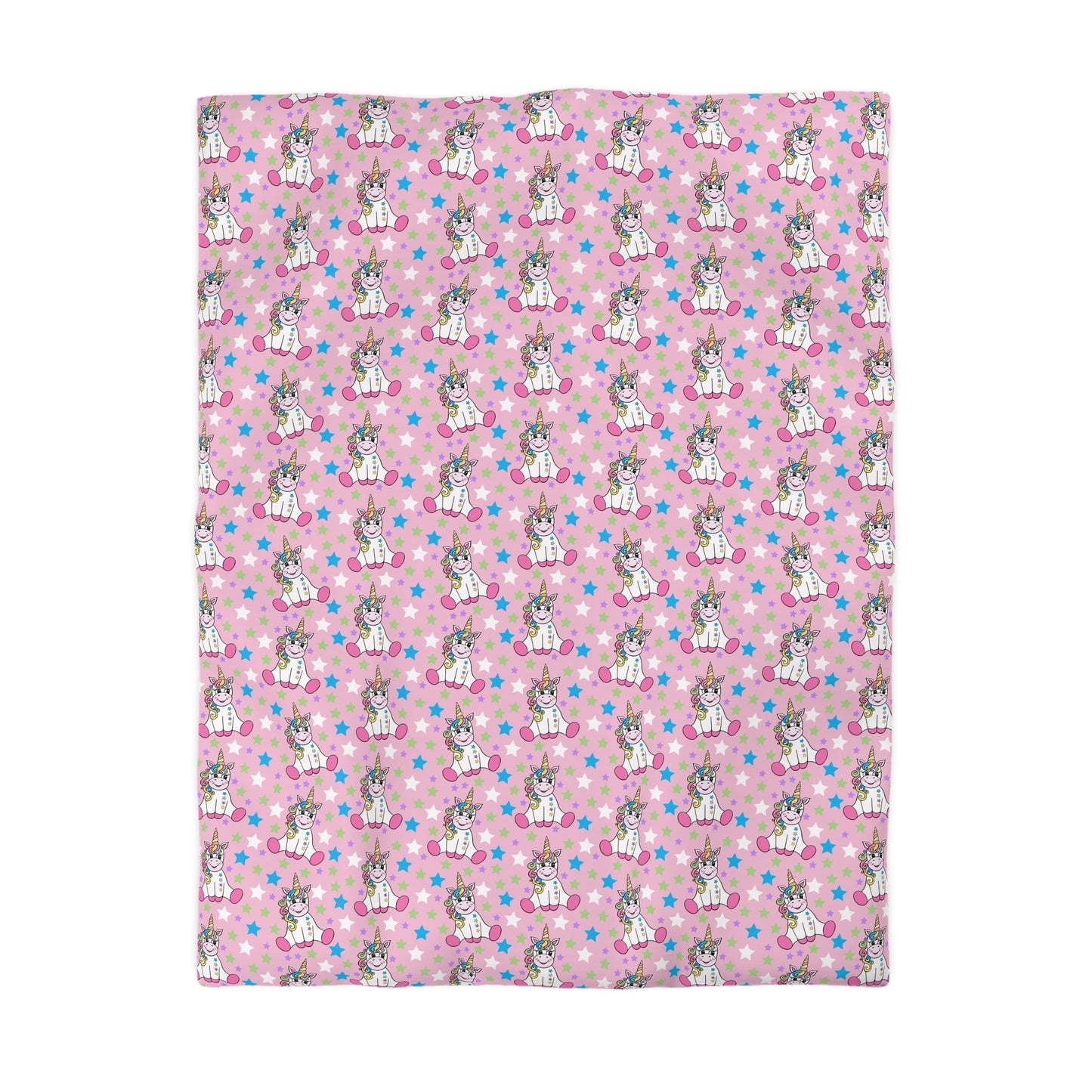 Twinkle Toes Unicorns Microfiber Duvet Cover
