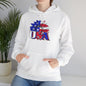 USA Red White & Blue Sunflower Heavy Blend™ Hooded Sweatshirt