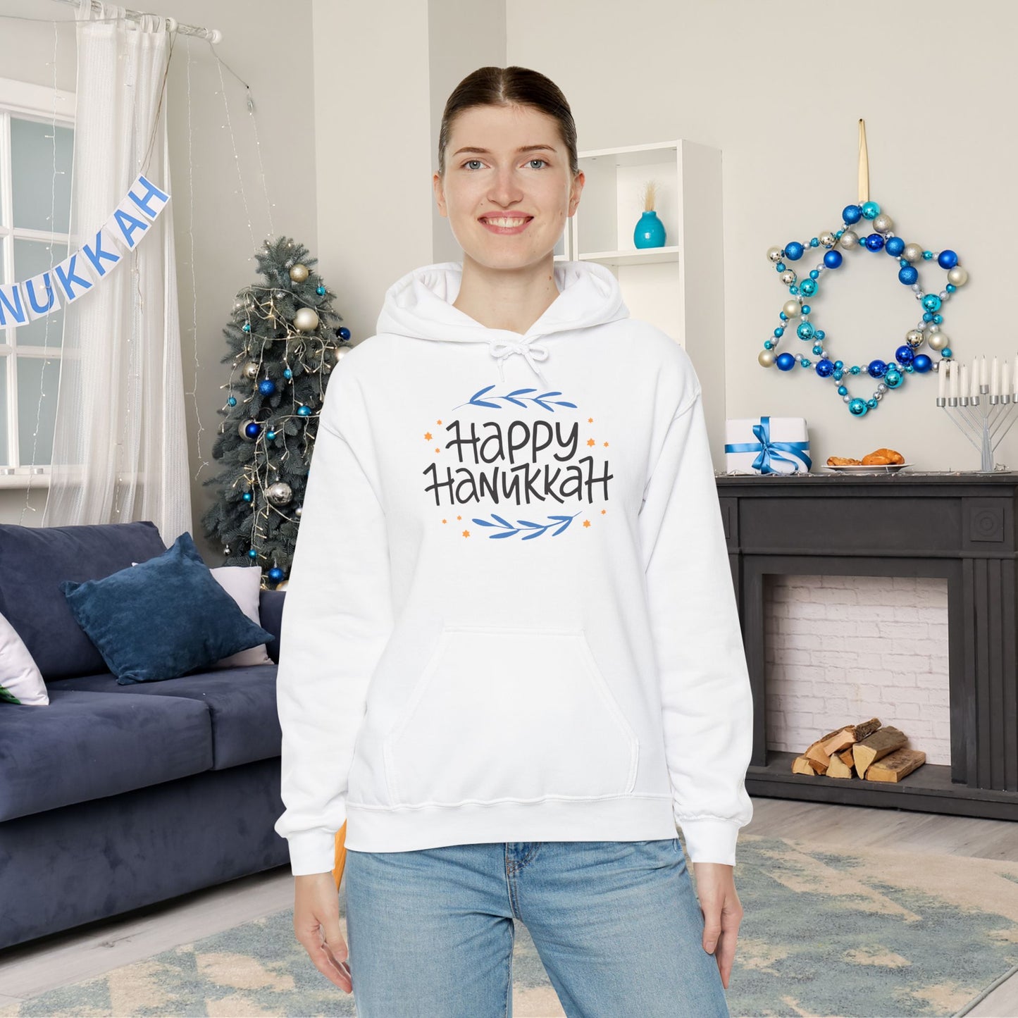 Happy Hanukkah 2 Heavy Blend™ Hooded Sweatshirt