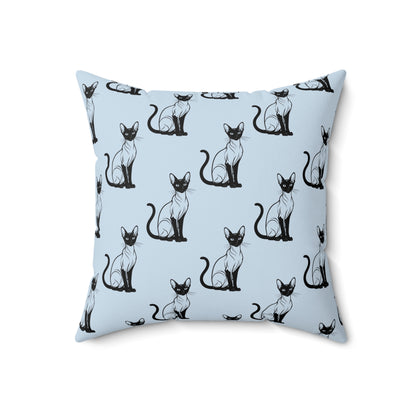 Siamese Charm – Ocean Breeze Throw Pillow