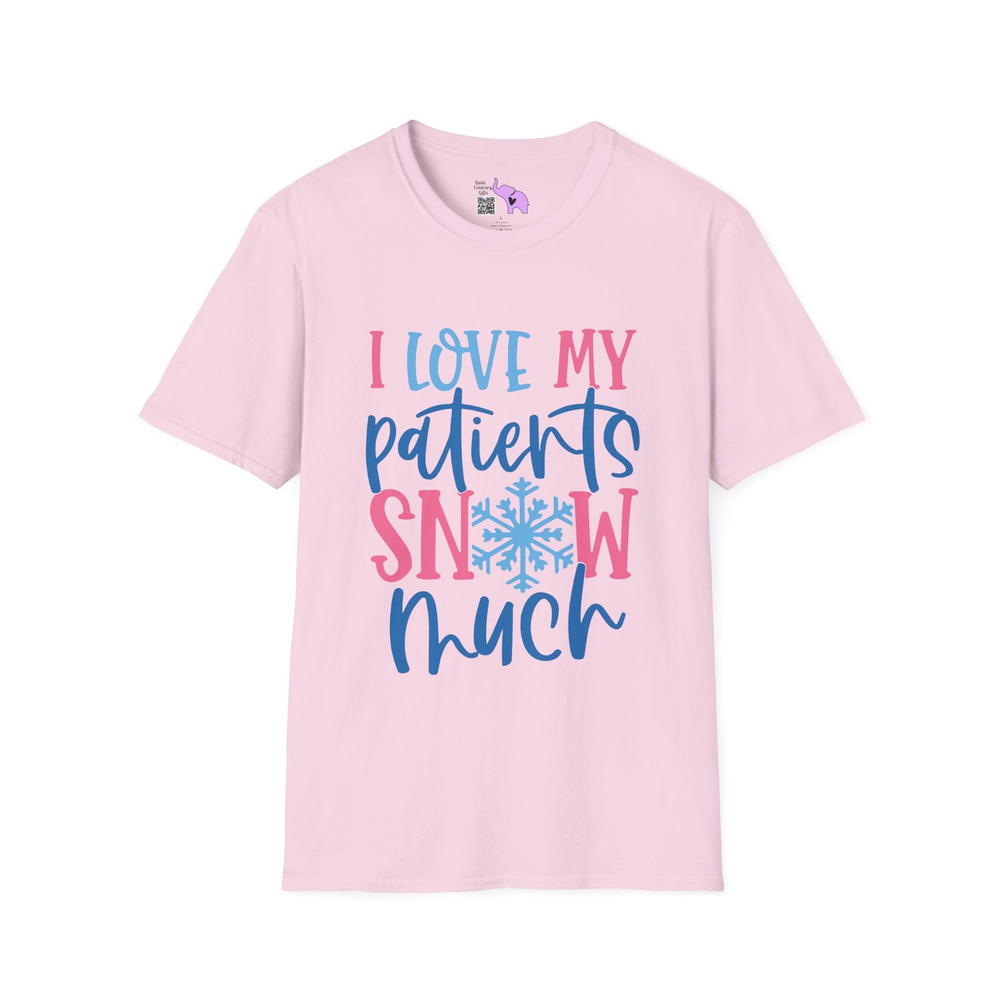 I Love My Patients Snow Much (Nurse) Adult T-shirt