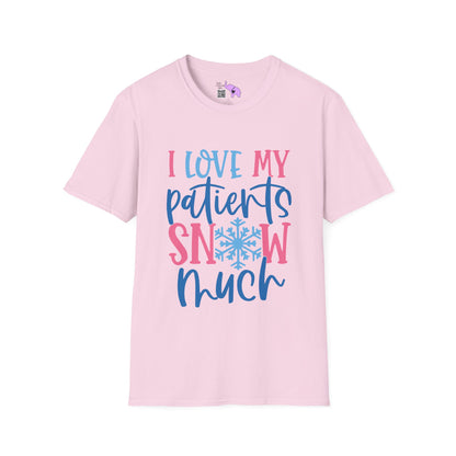 I Love My Patients Snow Much (Nurse) Adult T-shirt