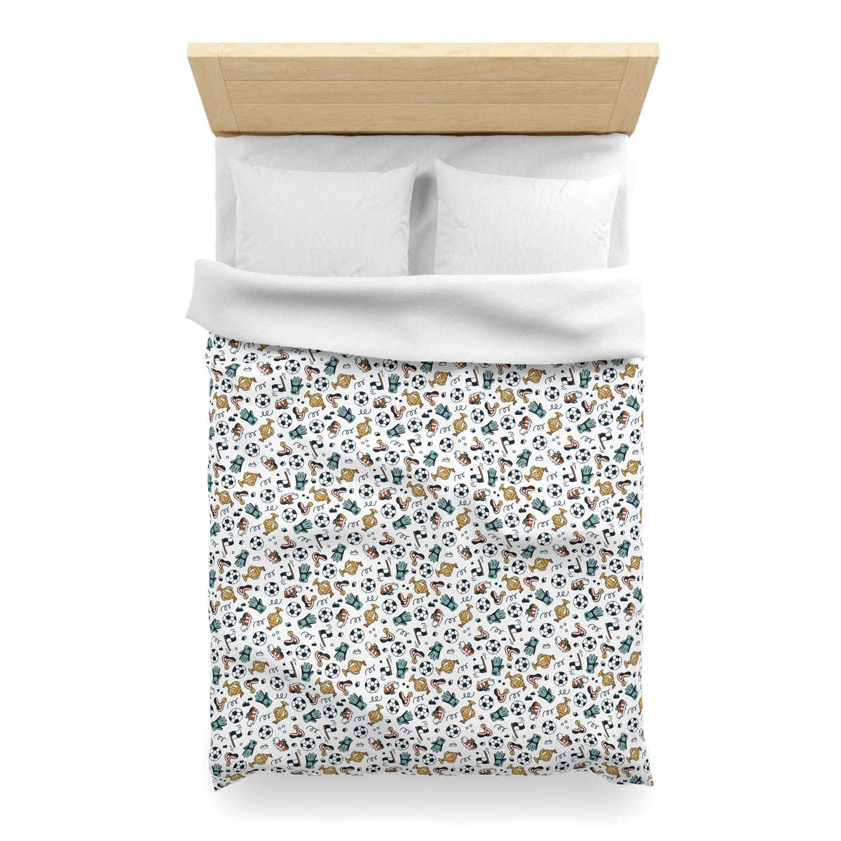 Little Soccer Legends Microfiber Duvet Cover