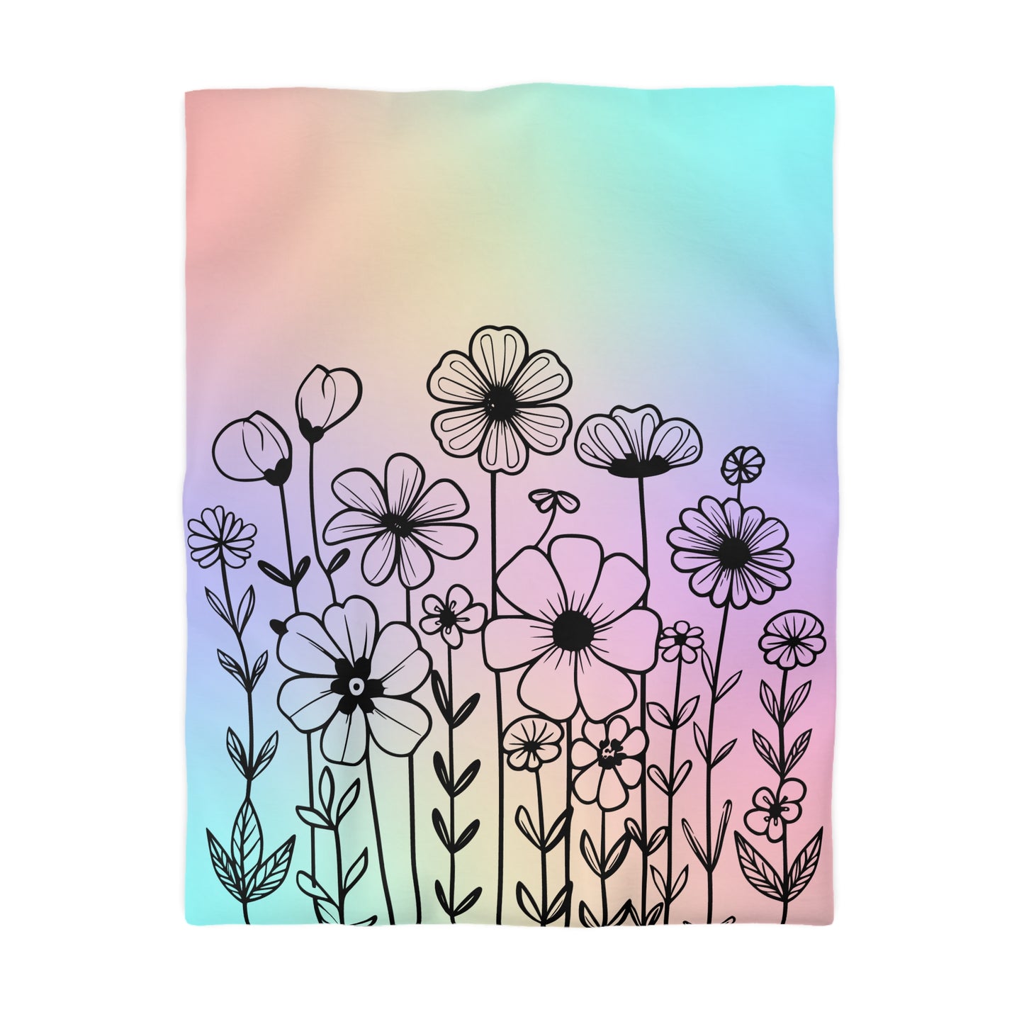 Spring Bloom Microfiber Duvet Cover