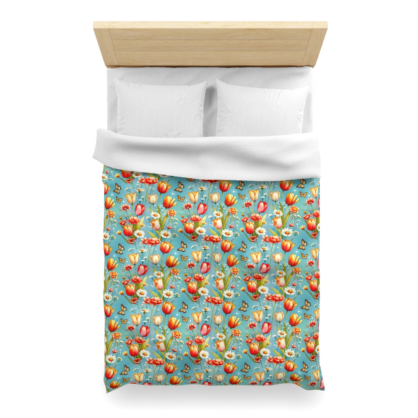 Butterfly Bloom Microfiber Duvet Cover