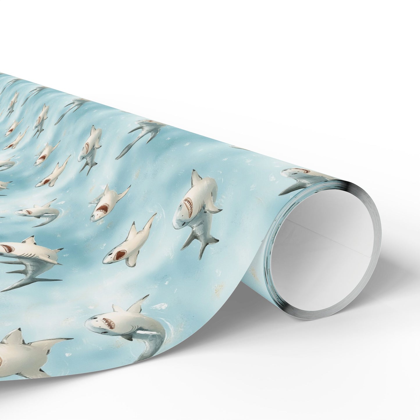 Cute Sharks Wrapping Paper