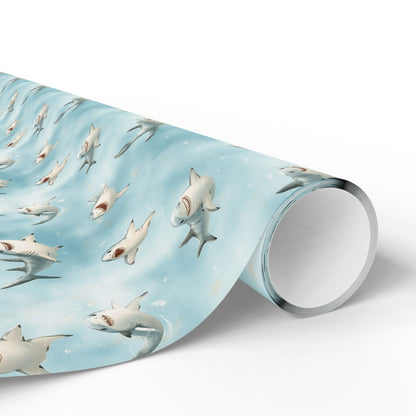 Cute Sharks Wrapping Paper