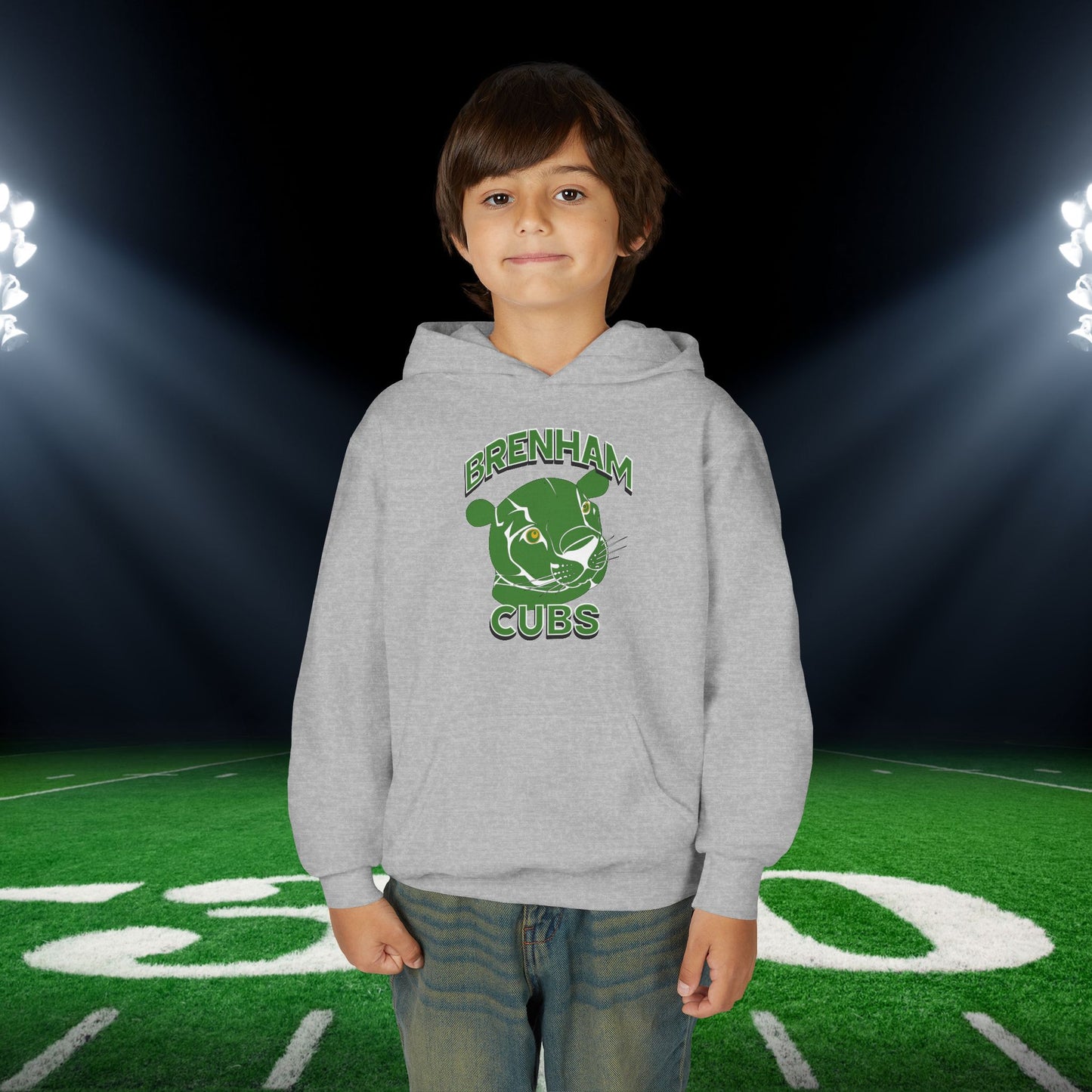 Brenham Cubs w/Mascot Youth Heavy Blend Hoodie