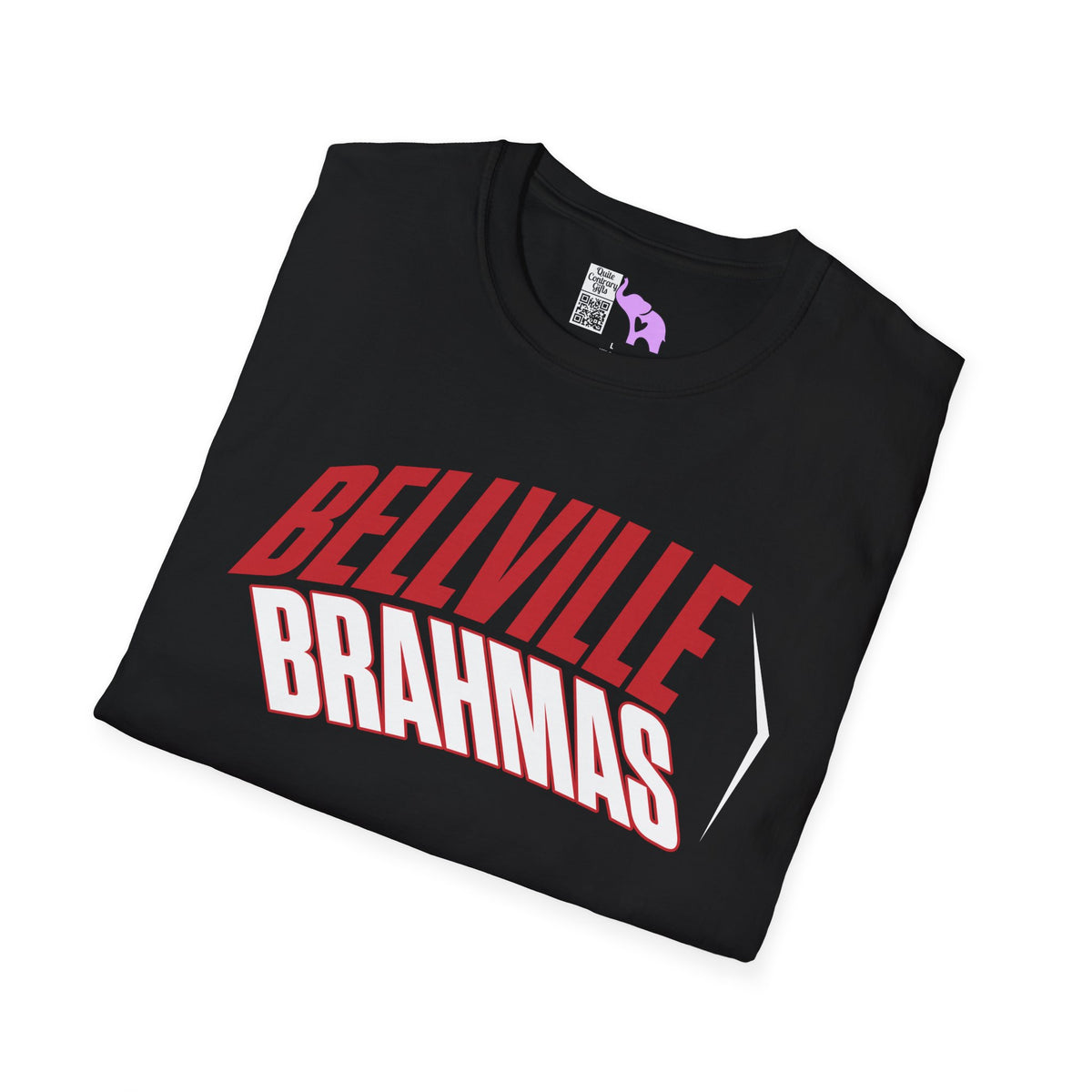 Bellville Brahmas (Angled) Adult T-shirt