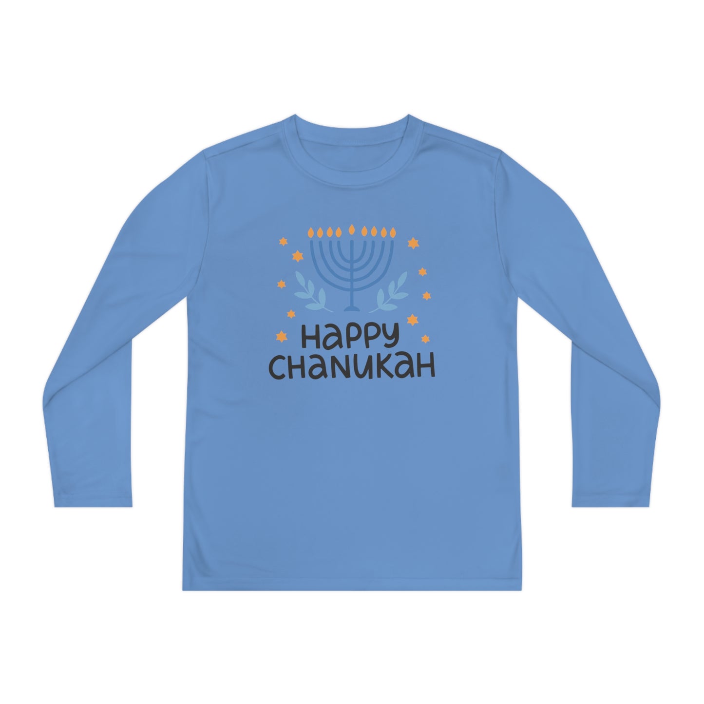 Happy Chanukah Youth Long Sleeve Tee