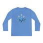 Star & Flame Hanukkah Youth Long Sleeve Tee