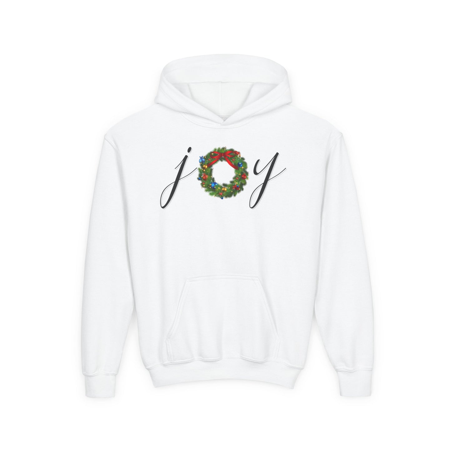 Joy w/Wreath Youth Hoodie