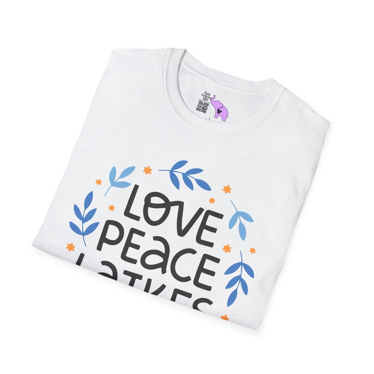 Hanukkah Love Peace Latkes Adult T-shirt