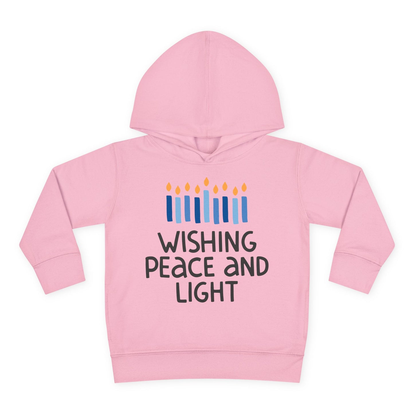 Hanukkah Wishing Peace & Light Toddler Pullover Fleece Hoodie
