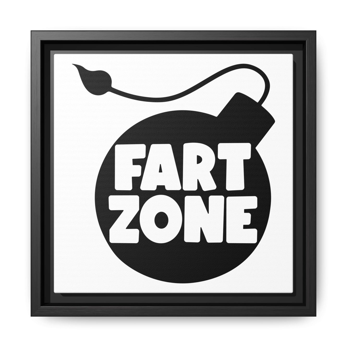 Fart Zone Canvas Bathroom Art