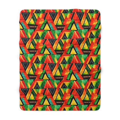 Abundance Vibes Sherpa Fleece Blanket