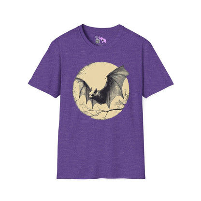 Bat Over Moon 2 Adult T-shirt