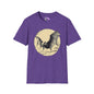 Bat Over Moon 2 Adult T-shirt