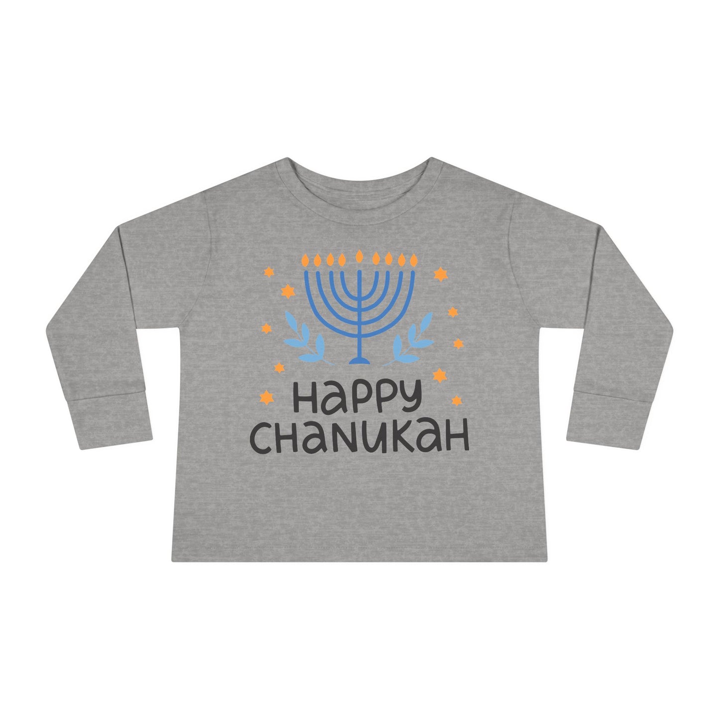 Happy Chanukah Toddler Long Sleeve Tee