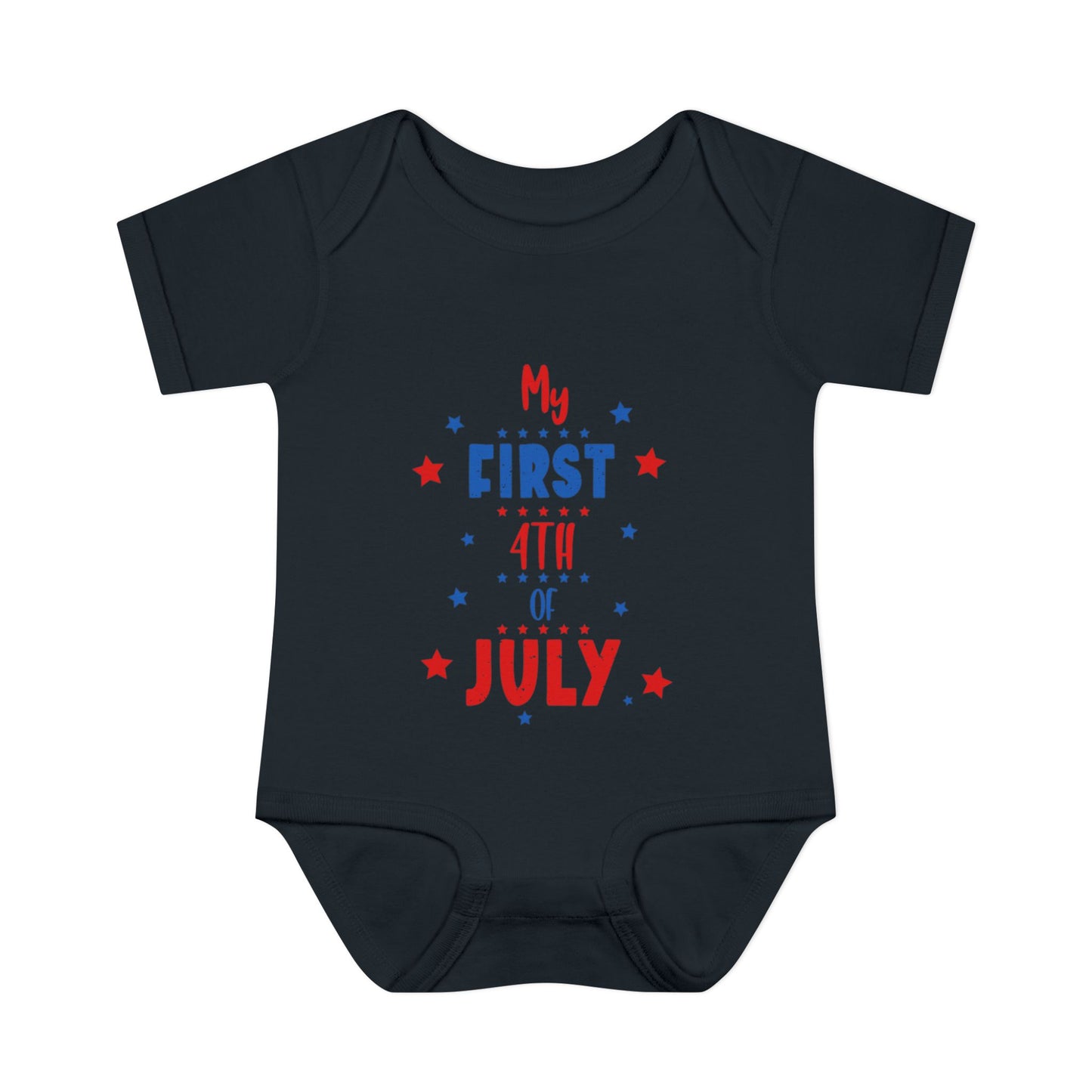 My First 4th of July Baby Rib Bodysuit