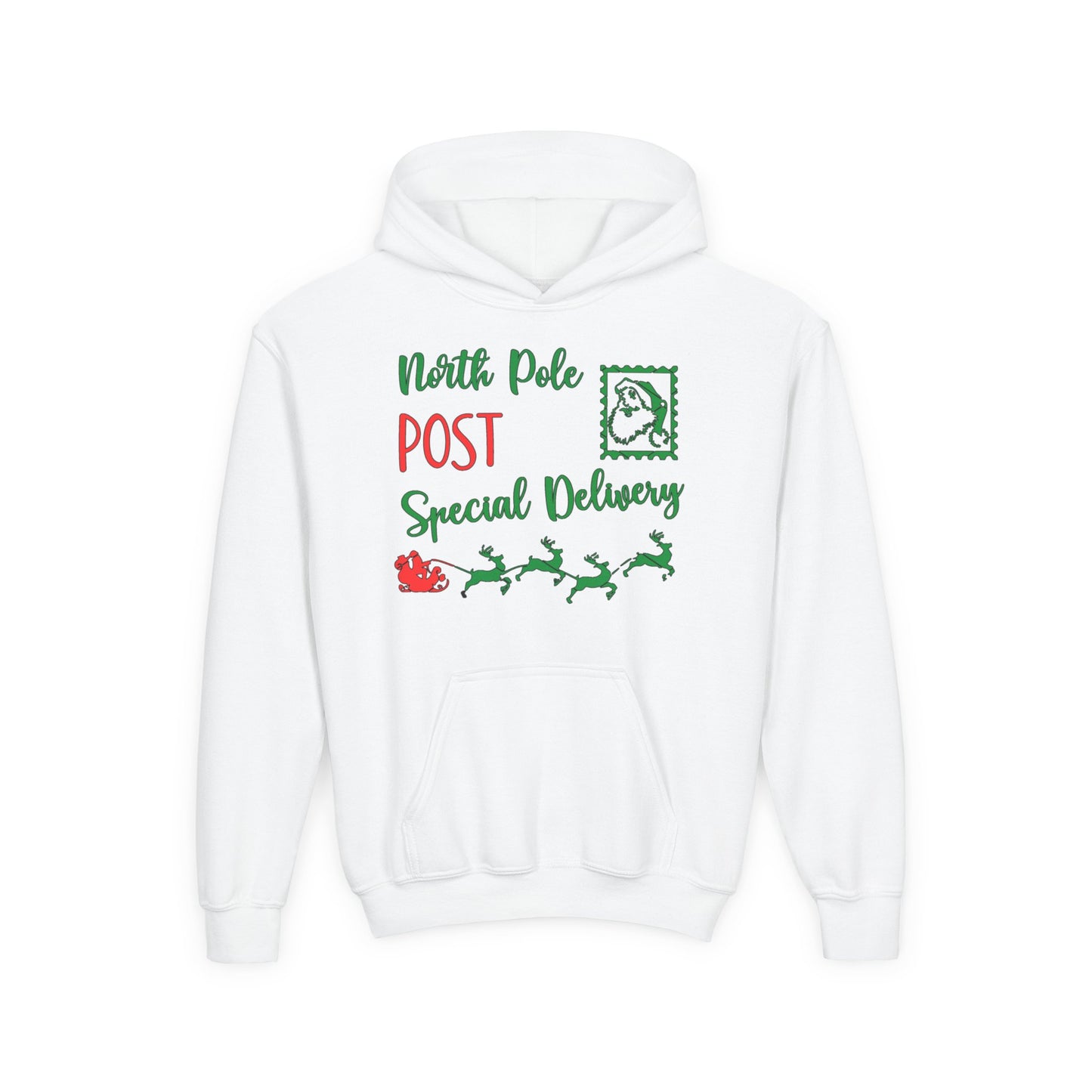 North Pole Post Special Delivery Youth Hoodie