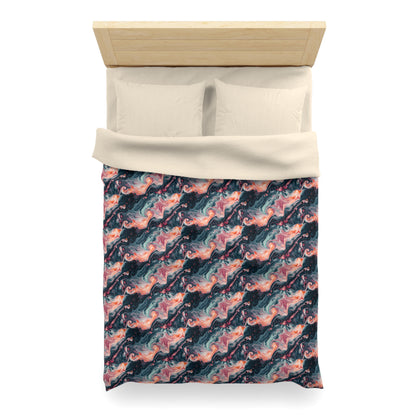 Pink Venom Marble Microfiber Duvet Cover