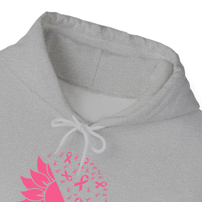 Sunflower & Butterflies Breast Cancer Awareness Adult Heavy Blend™ Hoodie