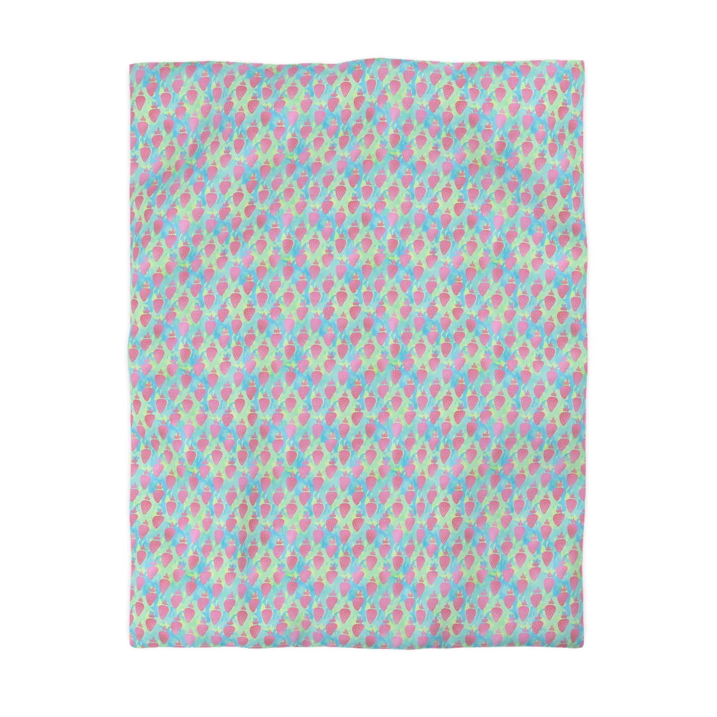 Strawberry Breeze Microfiber Duvet Cover