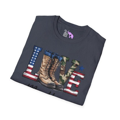 Love My Hero (Military Boots) Adult T-Shirt