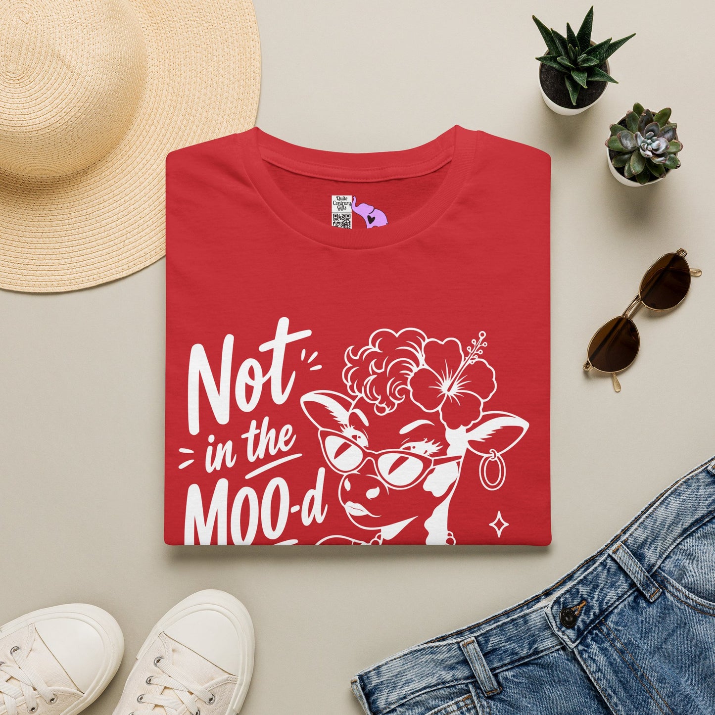 Not in the Moo-d Adult T-shirt