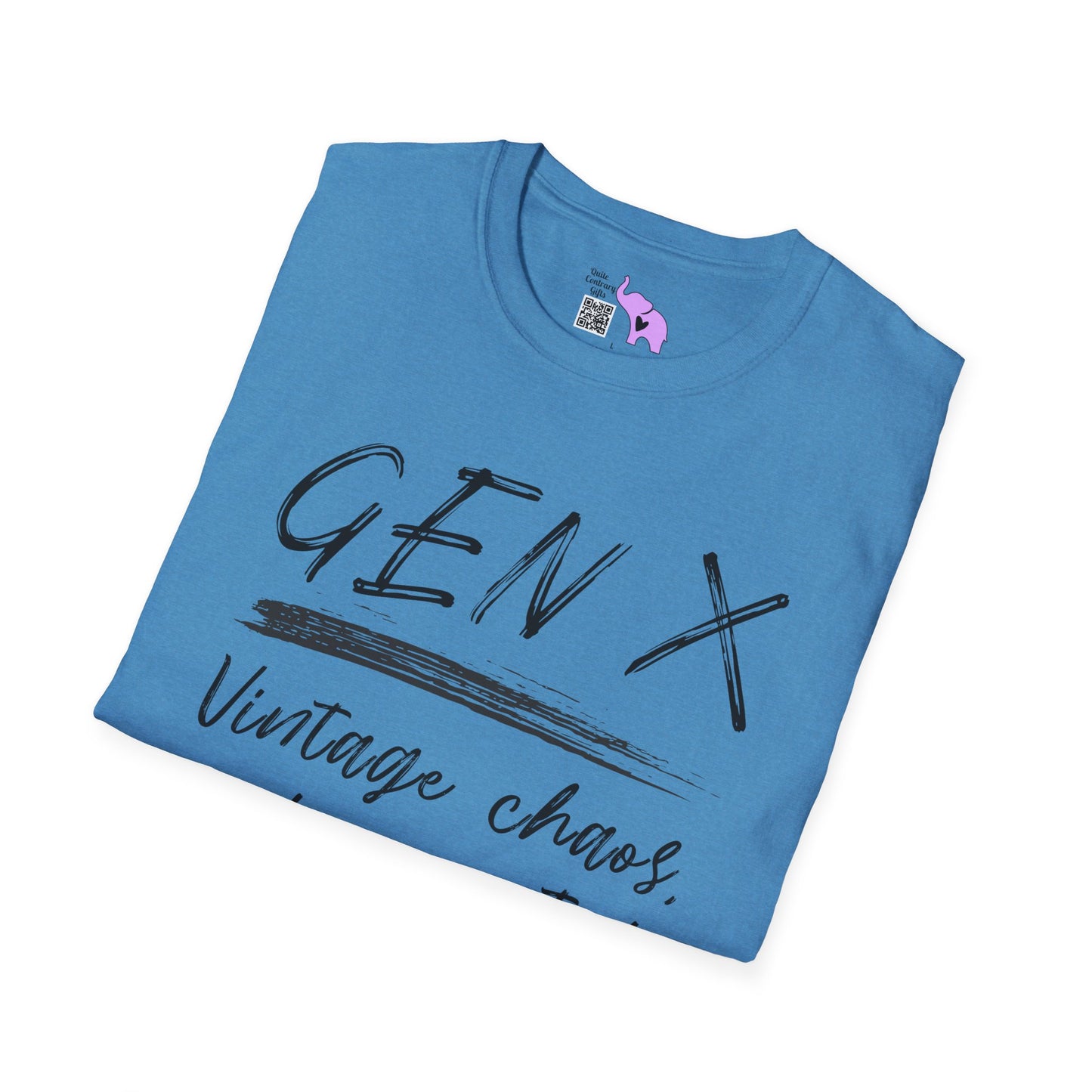 Gen X Vintage Chaos, Undocumented Adult T-shirt