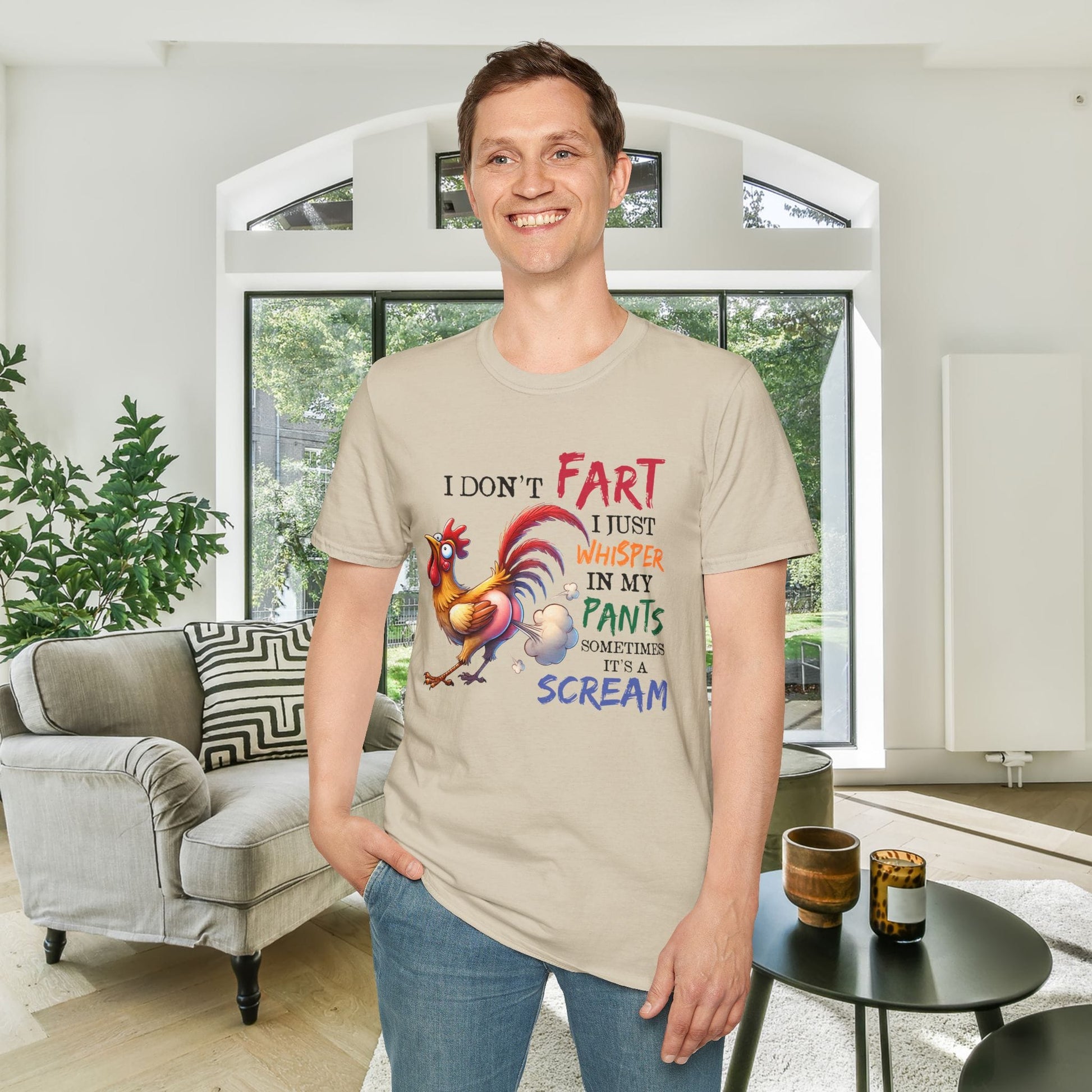 I Don't Fart I Just Whisper in my Pants... Adult T-shirt