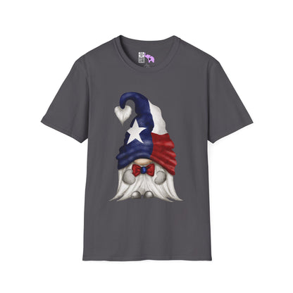 Texas Bowtie Gnome Adult T-shirt