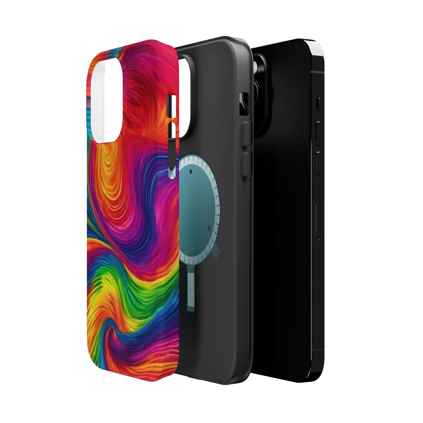 Tie Dye Color Swirl MagSafe® Compatible Tough Case for iPhone