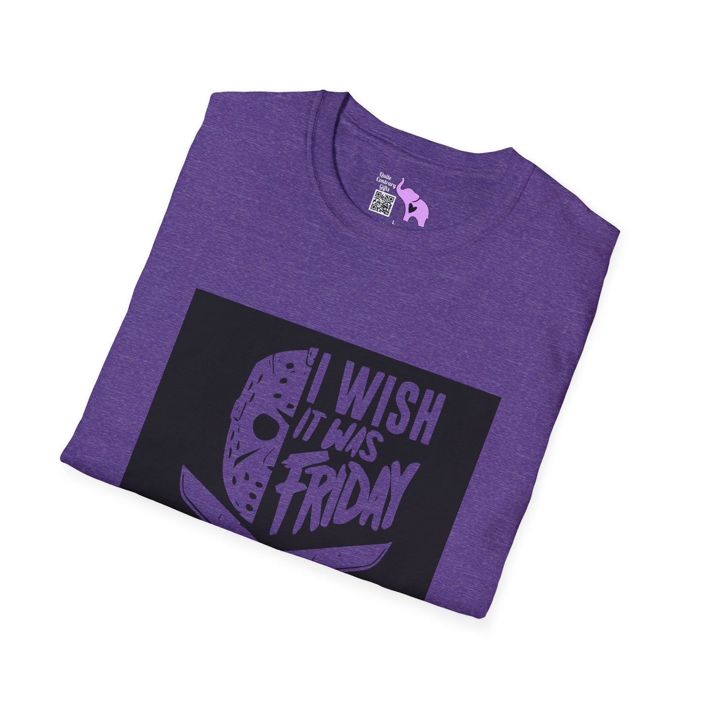 Jason Voorhees I Wish It Was Friday Adult T-shirt